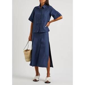 NEW THREE GRACES virginia top in blue